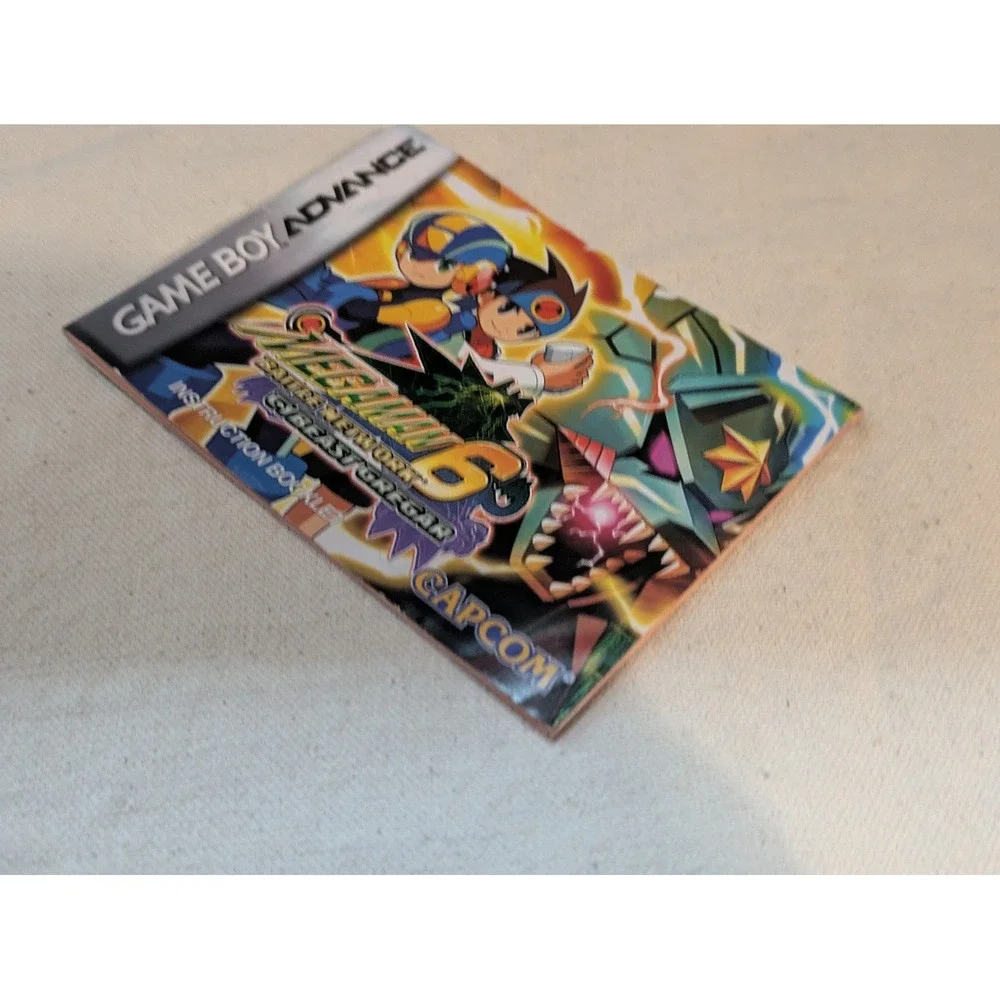 Mega Man Battle Network 6 Cybeast Gregar GBA Instruction Booklet Manual Capcom